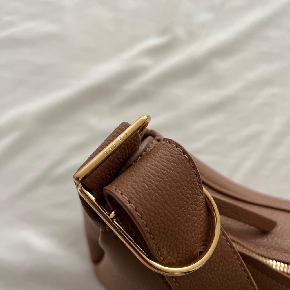 Brown Leather Shoulder Bag - Sleek Everyday Carry - Picture 4 of 7
